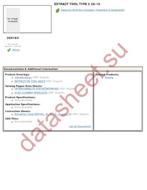 305183 datasheet  